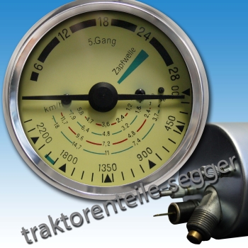 Traktormeter Hanomag 80 mm Granit 500 S Brillant 600 S runde Haube 517 Traktor